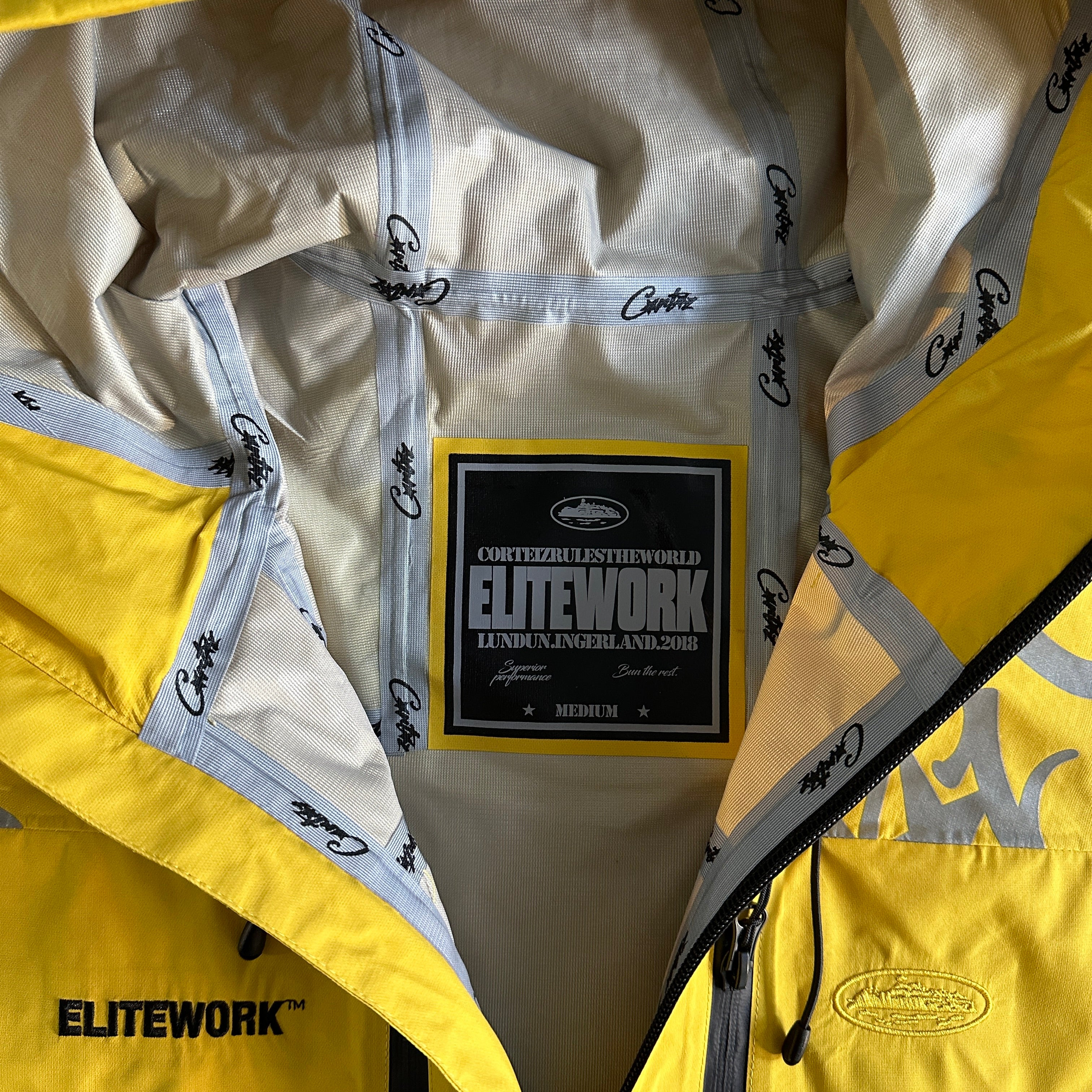 elitework shell jacke-yellow