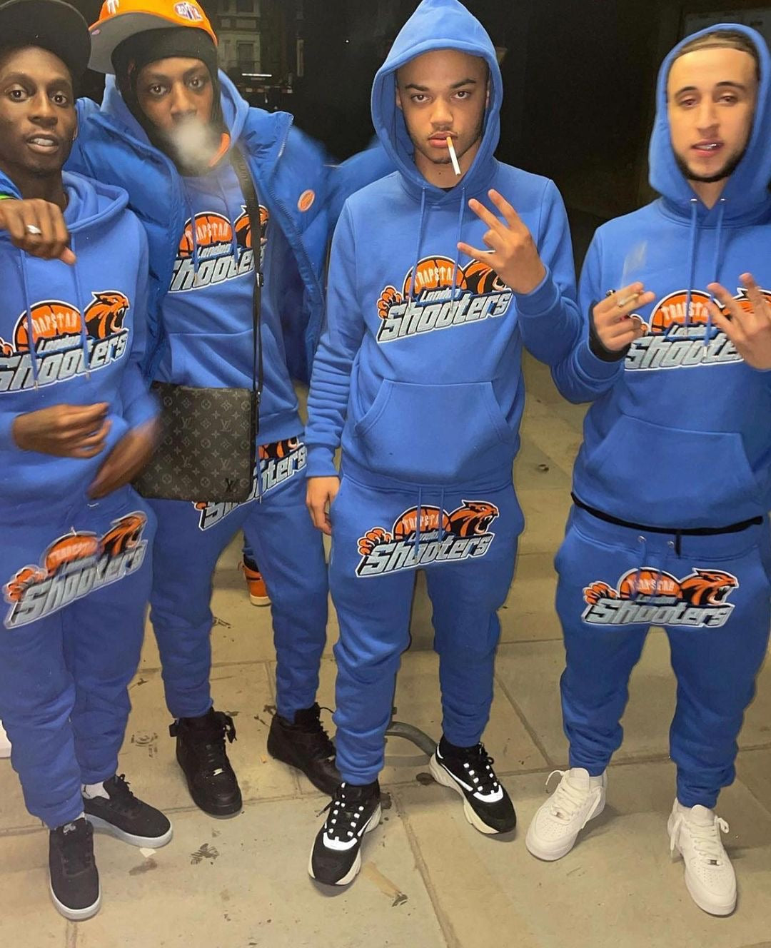 Blue Shooters Hooded Tracksuit