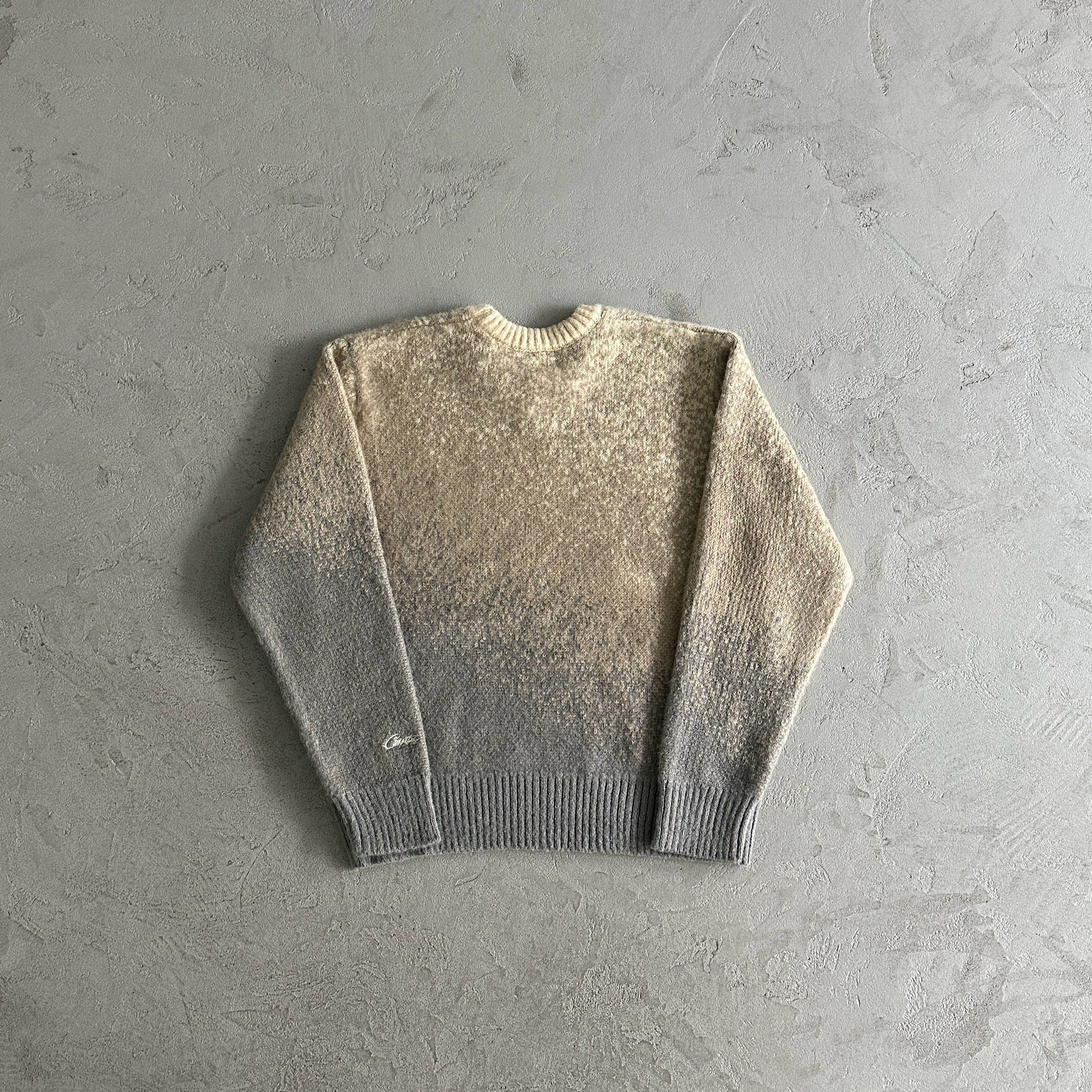 c star mohairknit sweater -grey