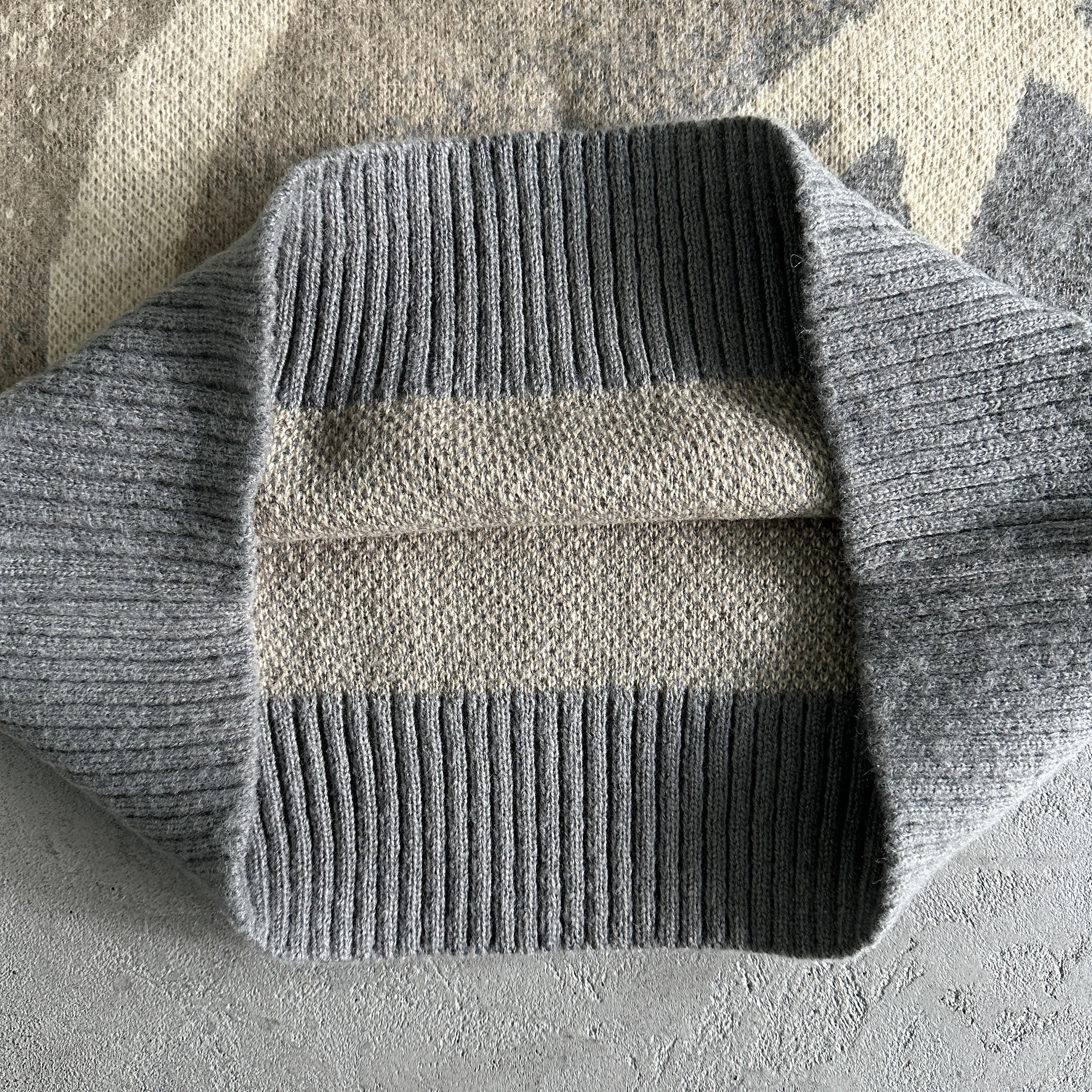 c star mohairknit sweater -grey