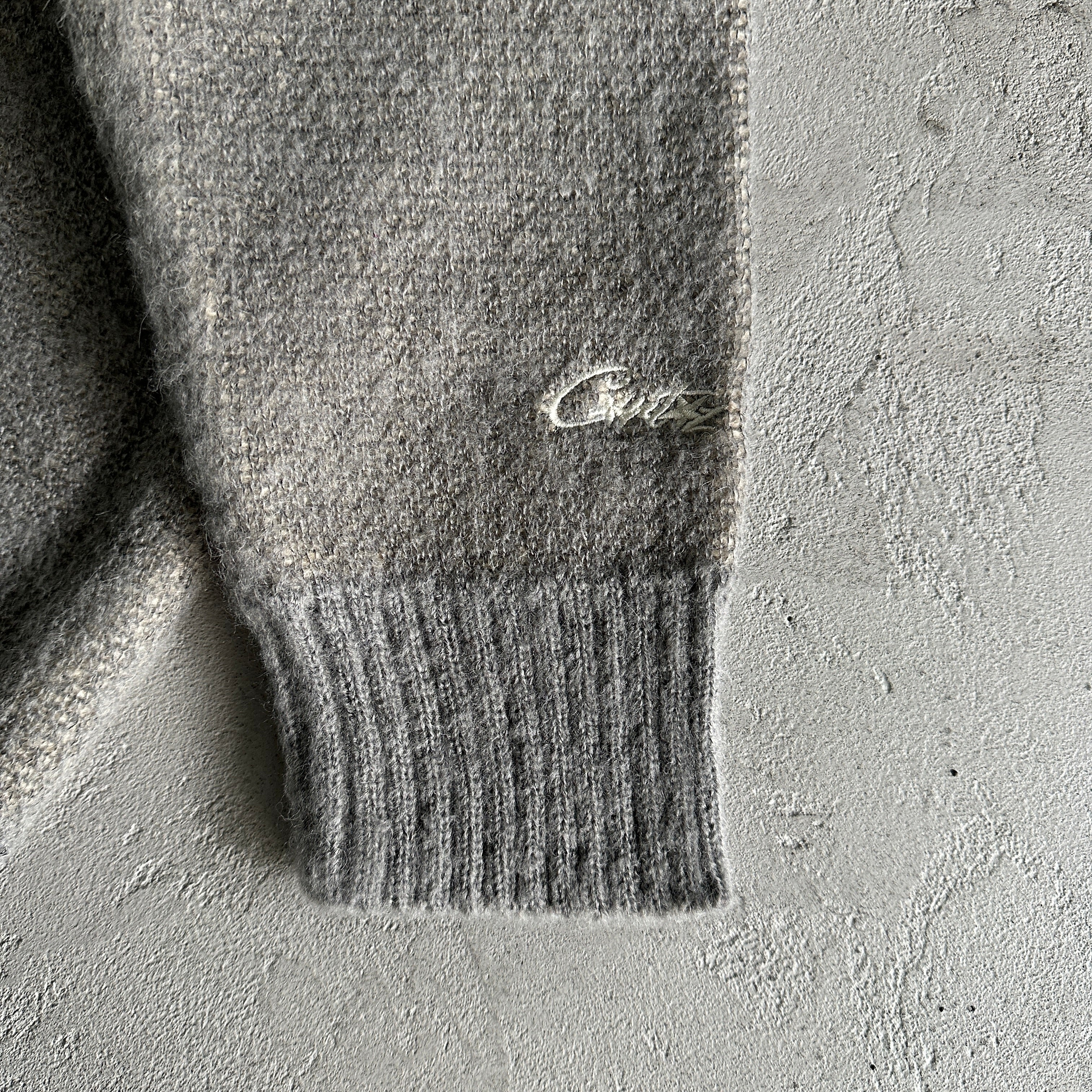 c star mohairknit sweater -grey