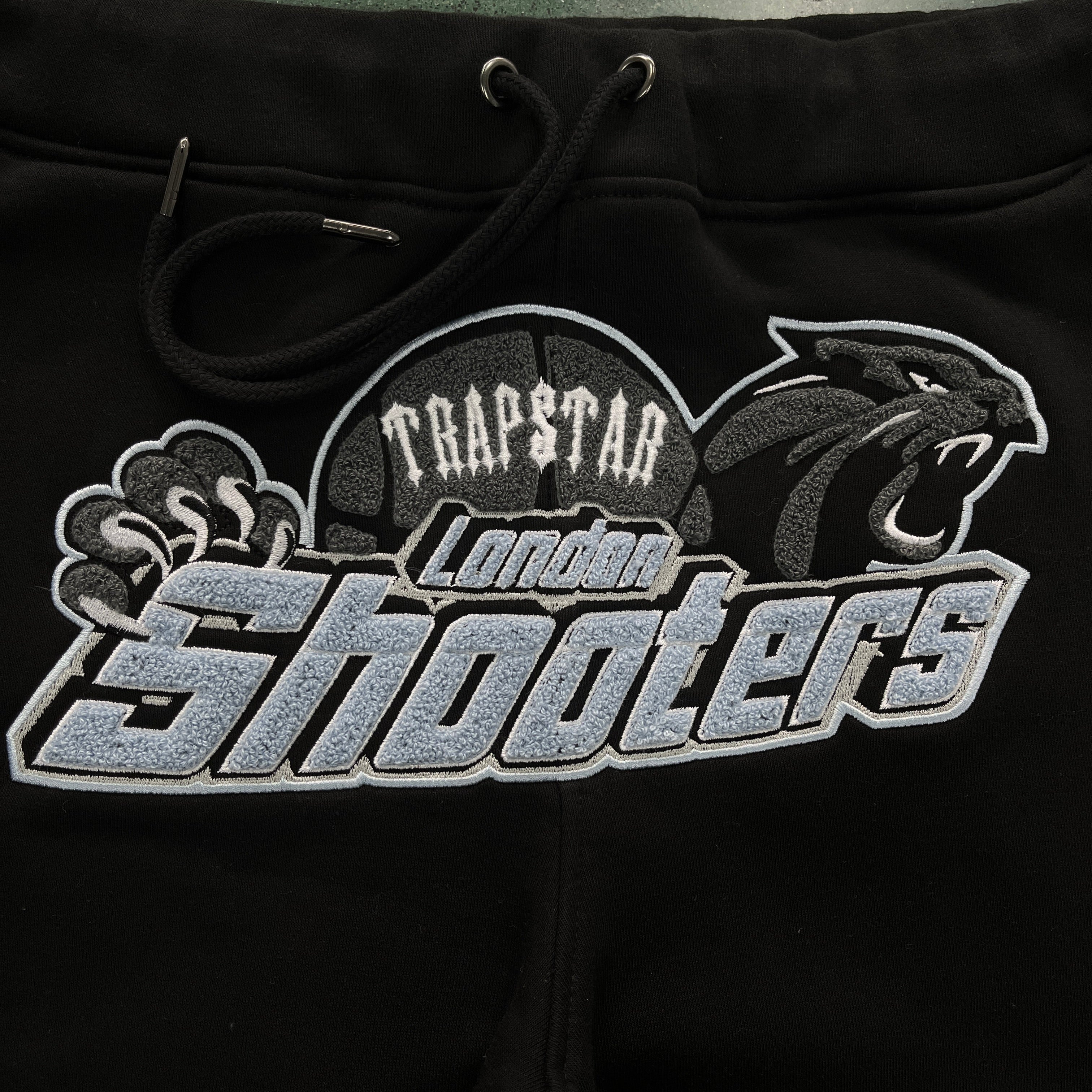 Shooters Hooded Tracksuit-BLACK-SKYBLUE