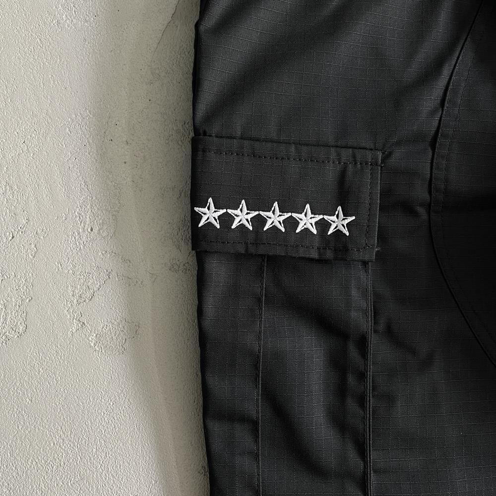 5star black White Logo Yellow Patch cargo