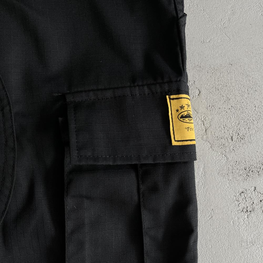 5star black White Logo Yellow Patch cargo