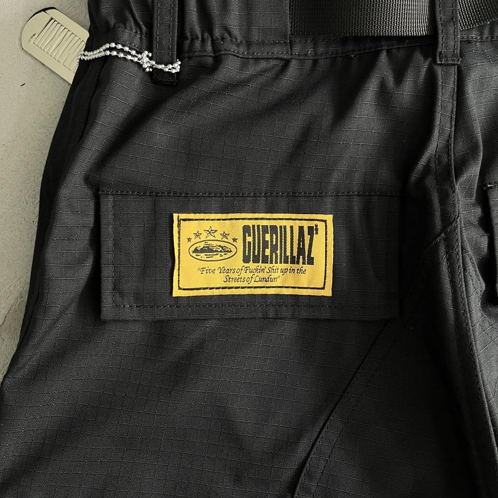 5star black White Logo Yellow Patch cargo