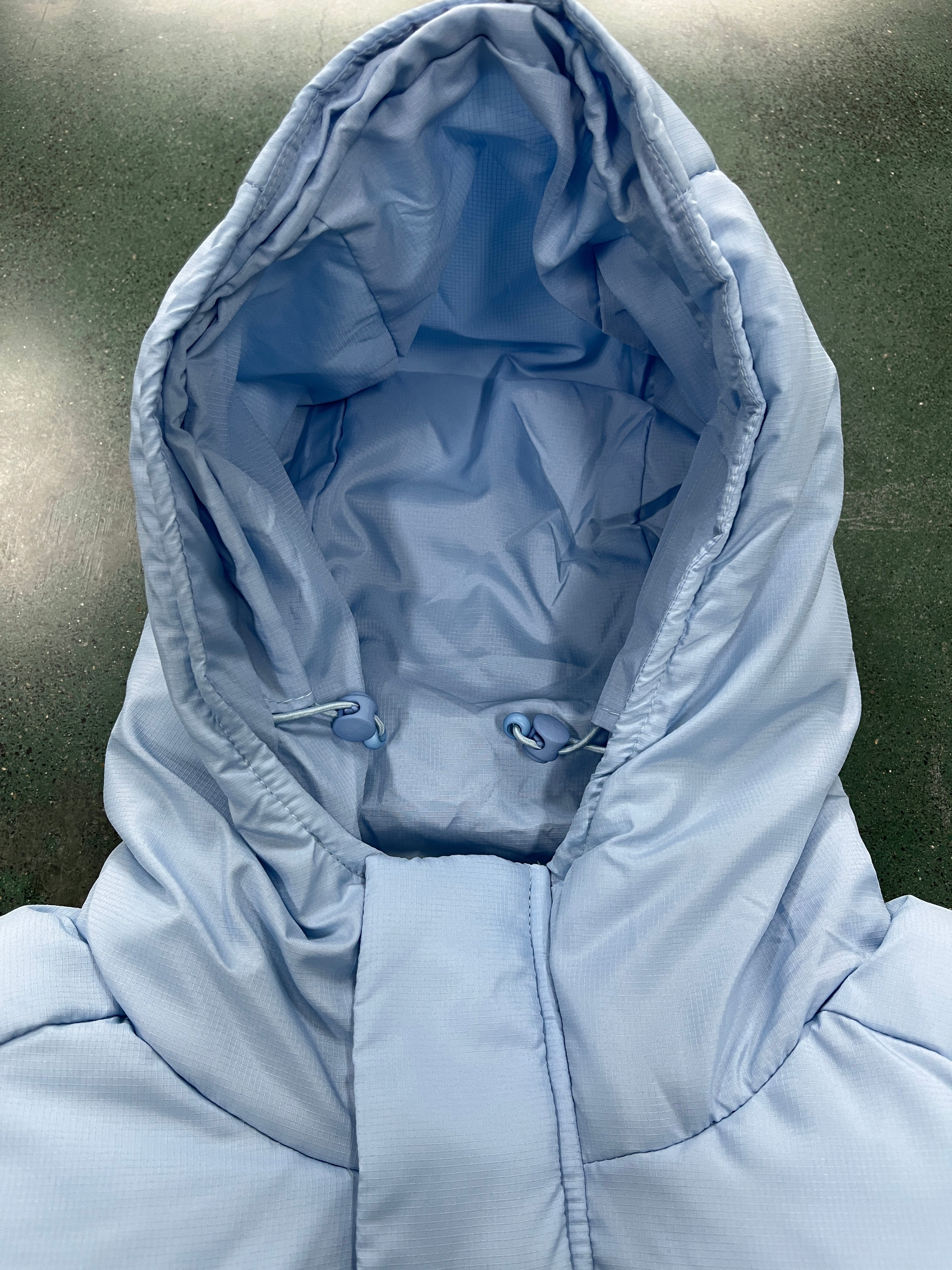 WOMEN'S DECODED HOODED PUFFER 2.0 JACKET -ICE BLUE