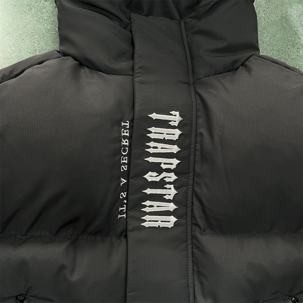 DECODED 2022 HOODED PUFFER-BLACK GRADIENT