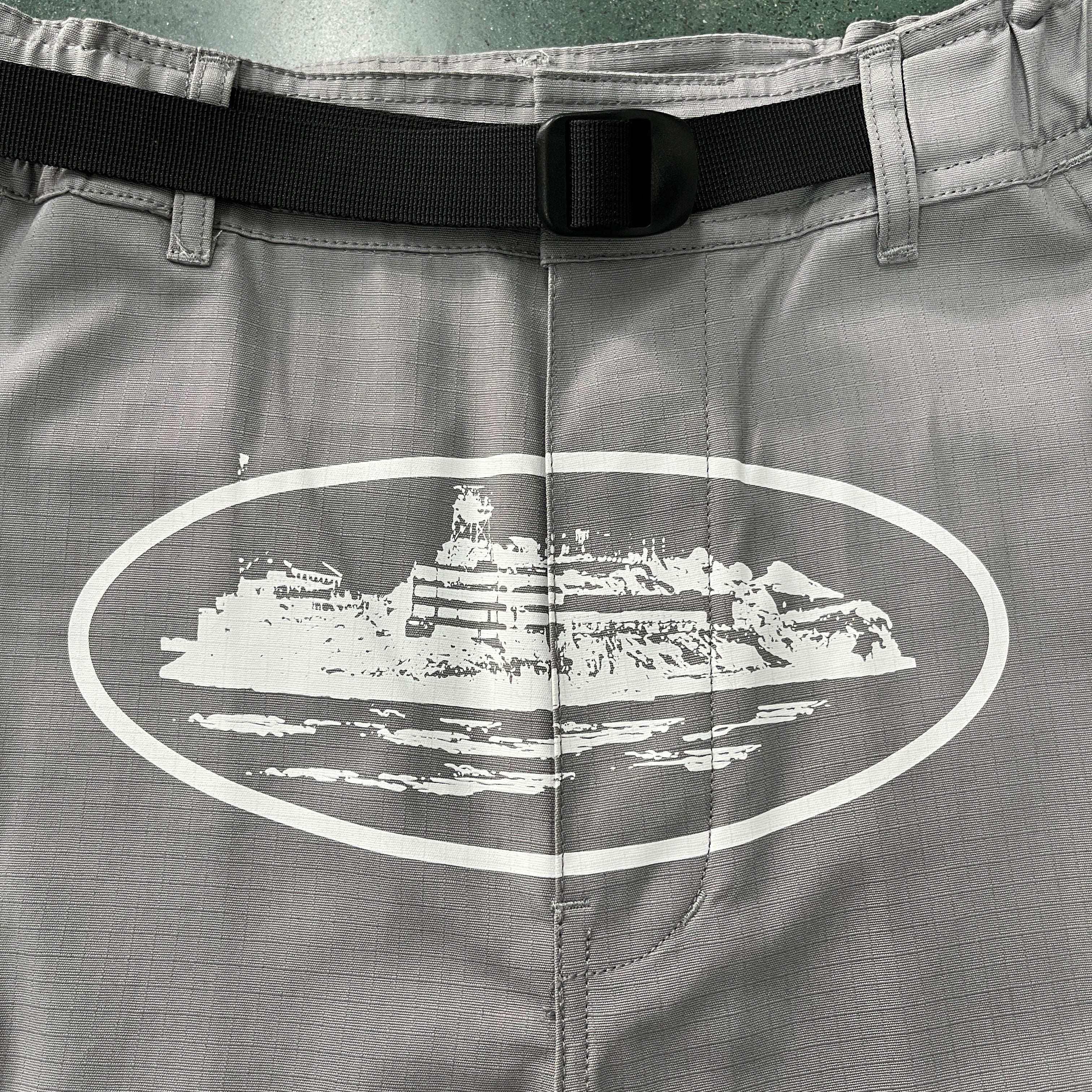 Gray Cargo Shorts