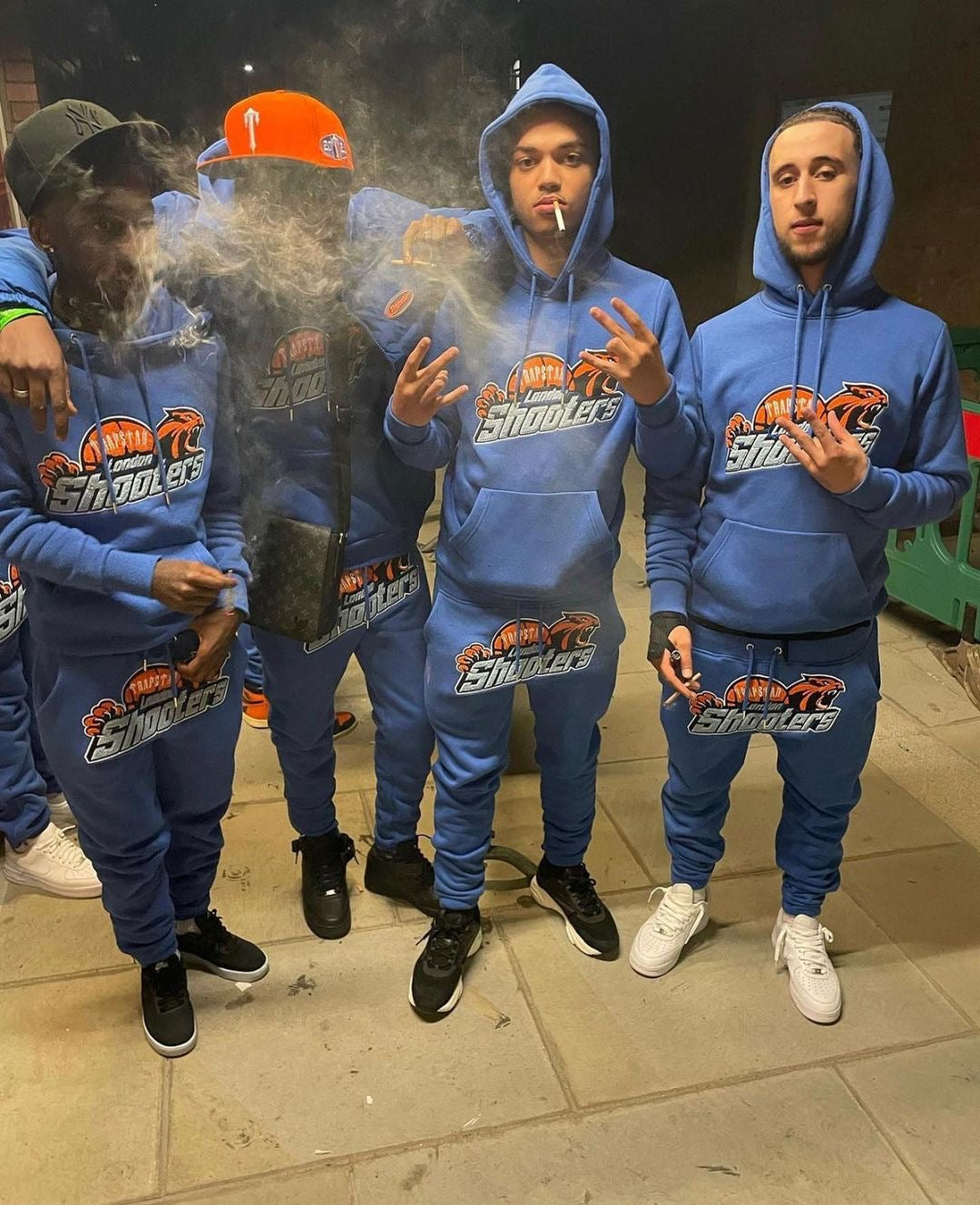 Blue Shooters Hooded Tracksuit