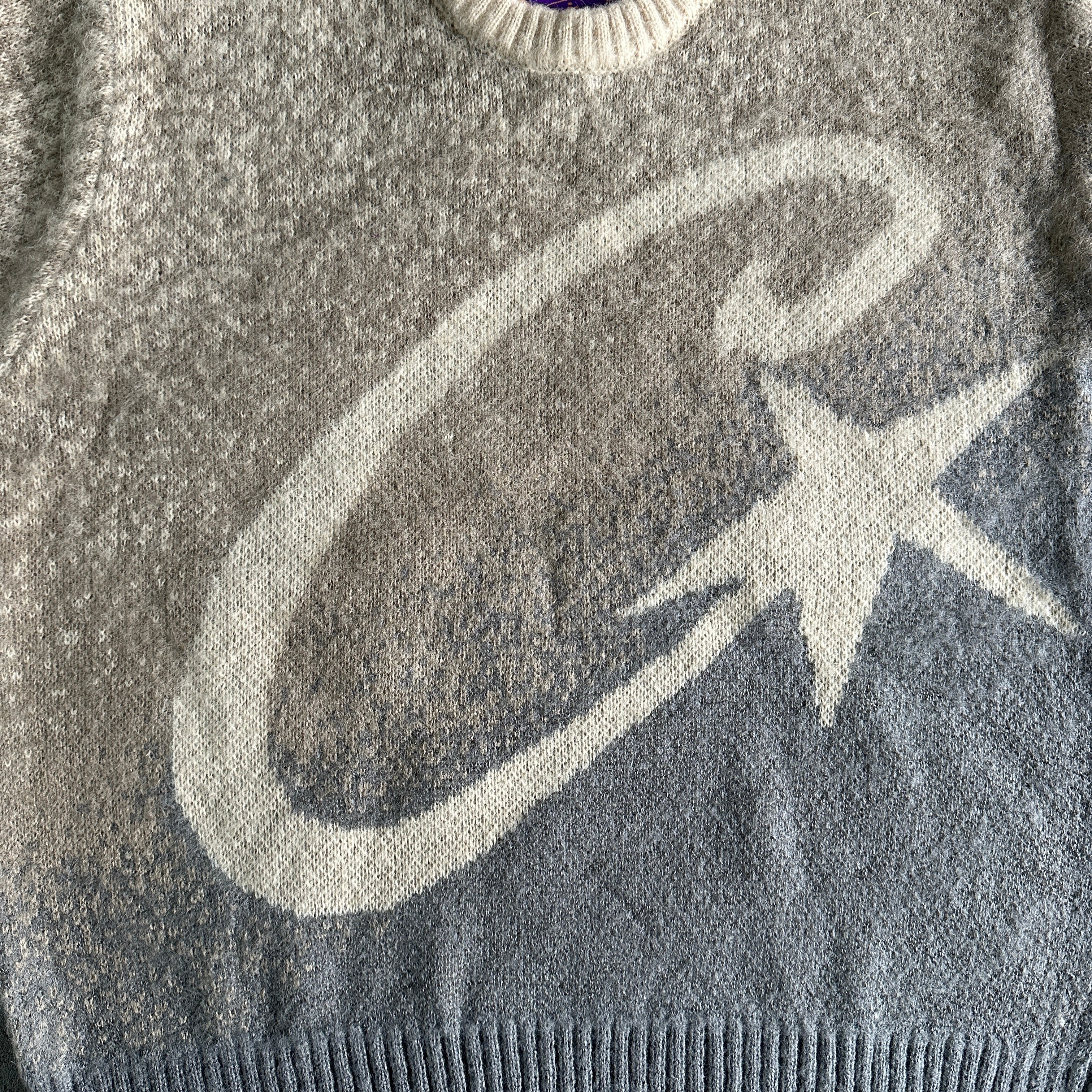 c star mohairknit sweater -grey