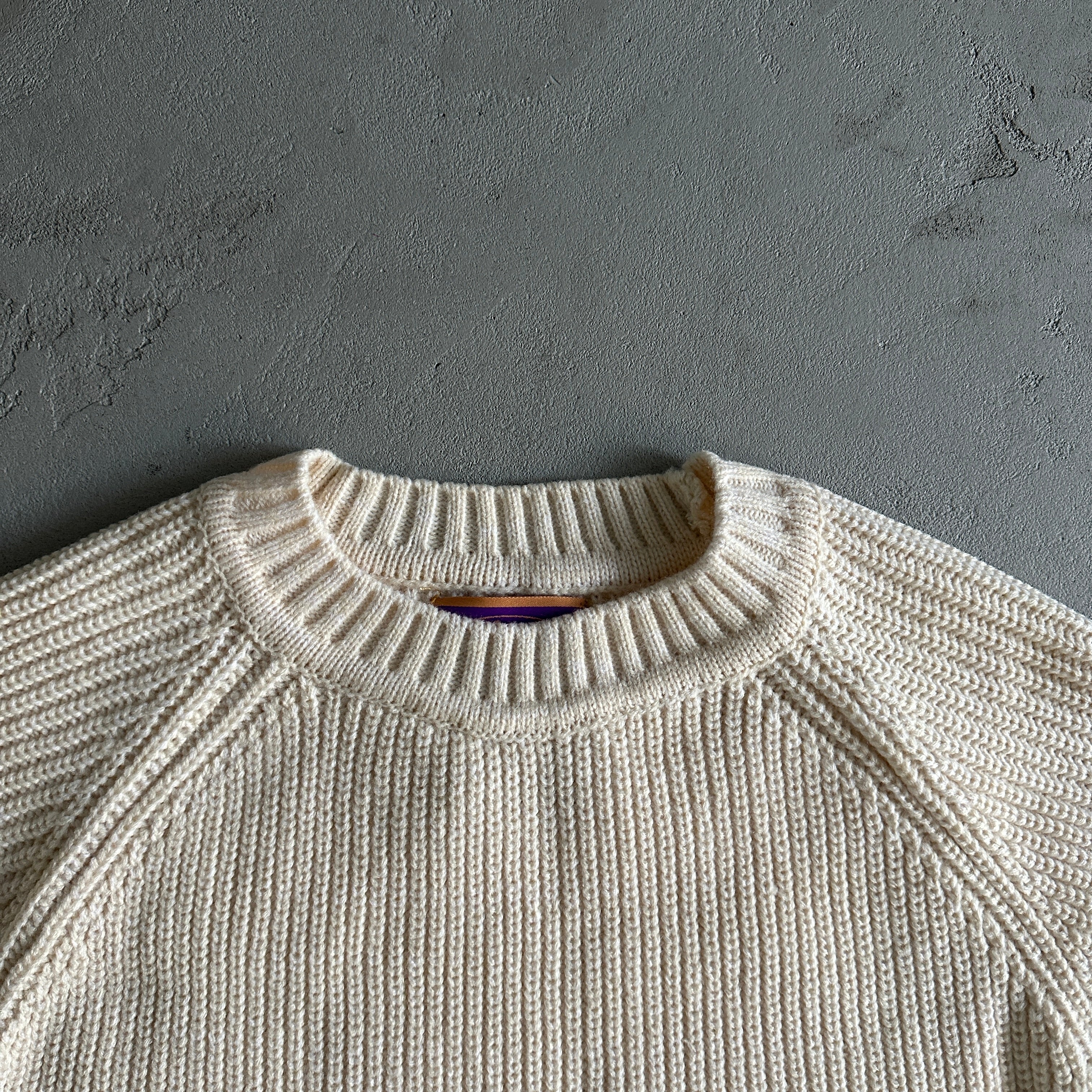 mixed yarn allstarz sweater-White