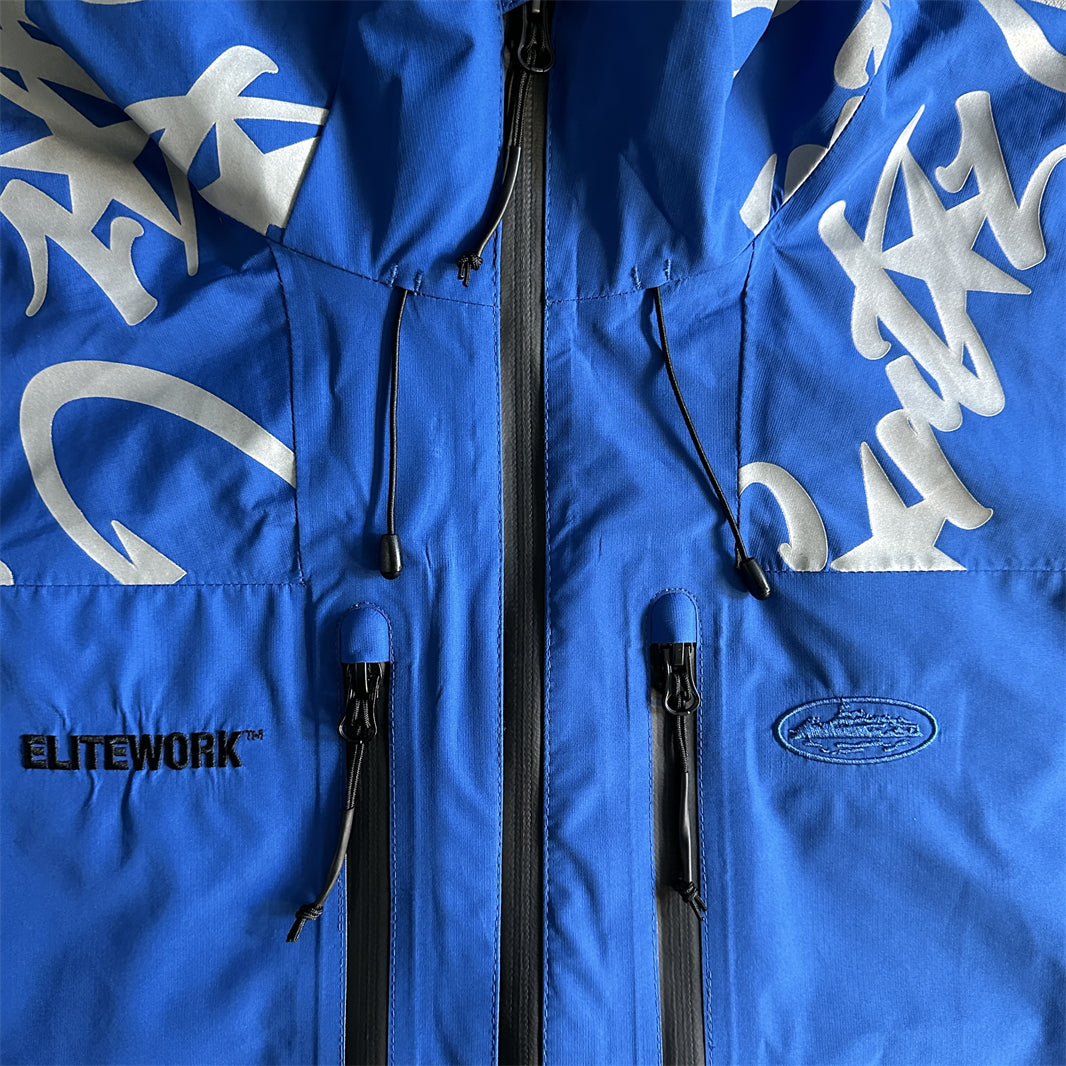 elitework shell jacke-blue