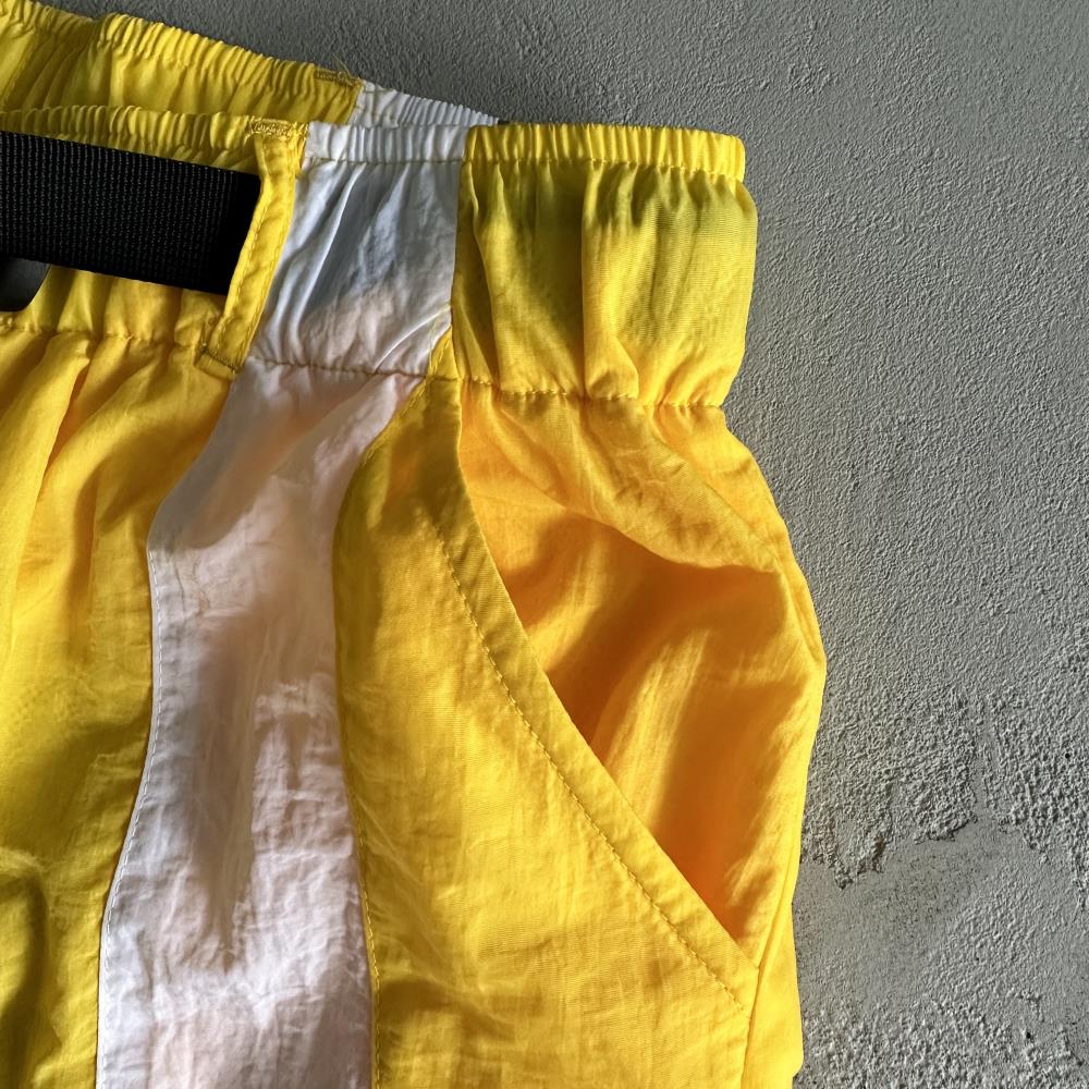 Alcatraz Sun & Rain Shorts-White & Yellow