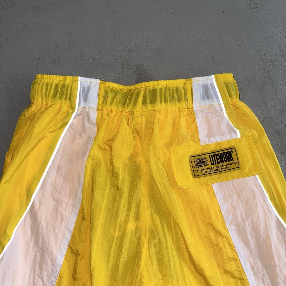 Alcatraz Sun & Rain Shorts-White & Yellow