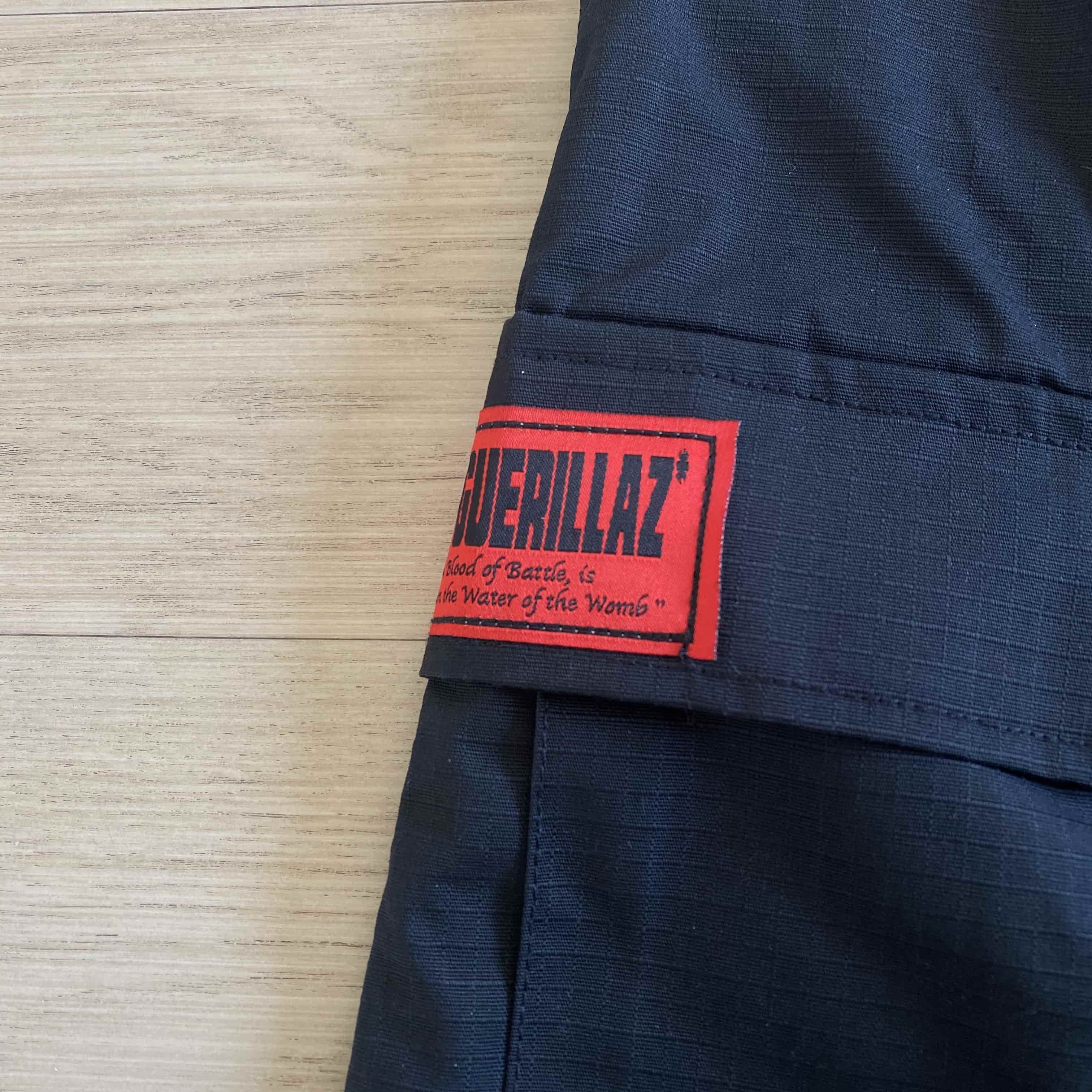 Corteiz black n with red logo cargos