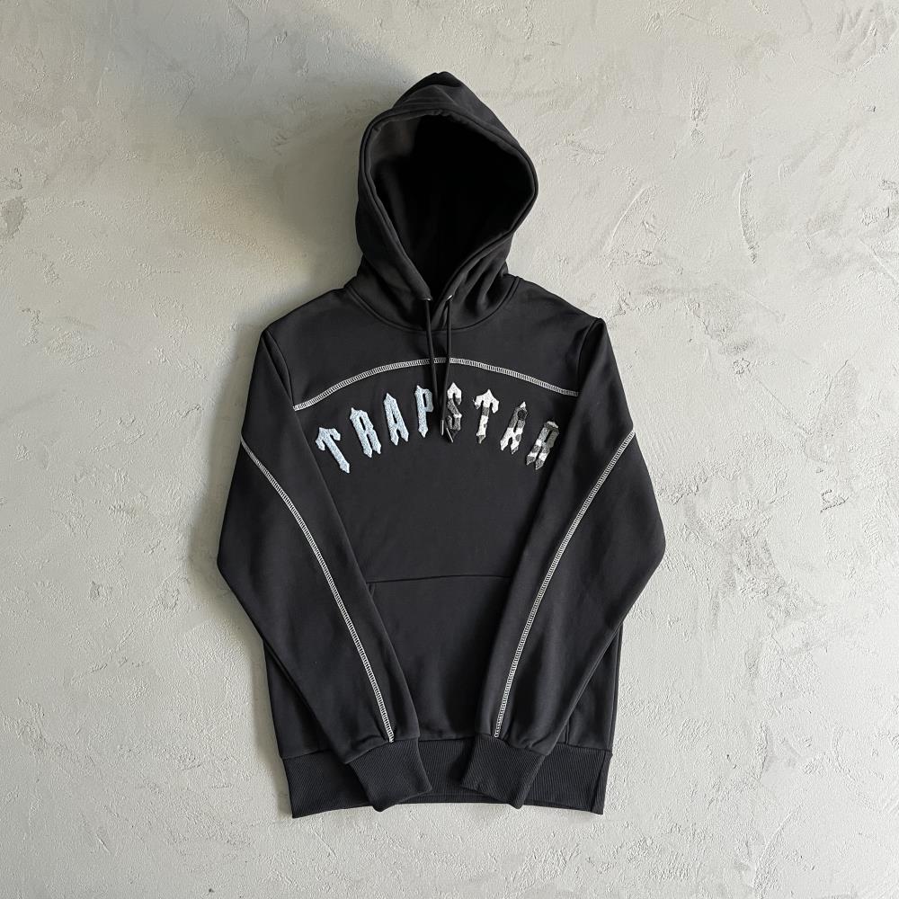 IRONGATE CHENILLE AECH HOODIE TRACKSUIT-BLACK/GREY CAMO