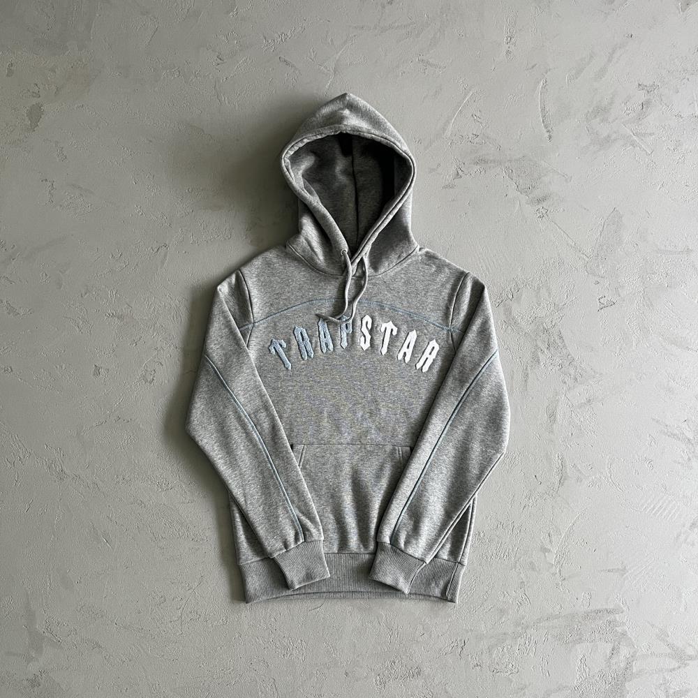 IRONGATE CHENILLE AECH HOODIE TRACKSUIT-GREY/BLUE/WHITE