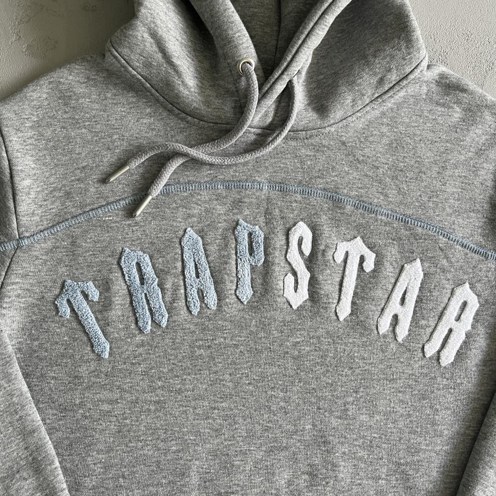 IRONGATE CHENILLE AECH HOODIE TRACKSUIT-GREY/BLUE/WHITE