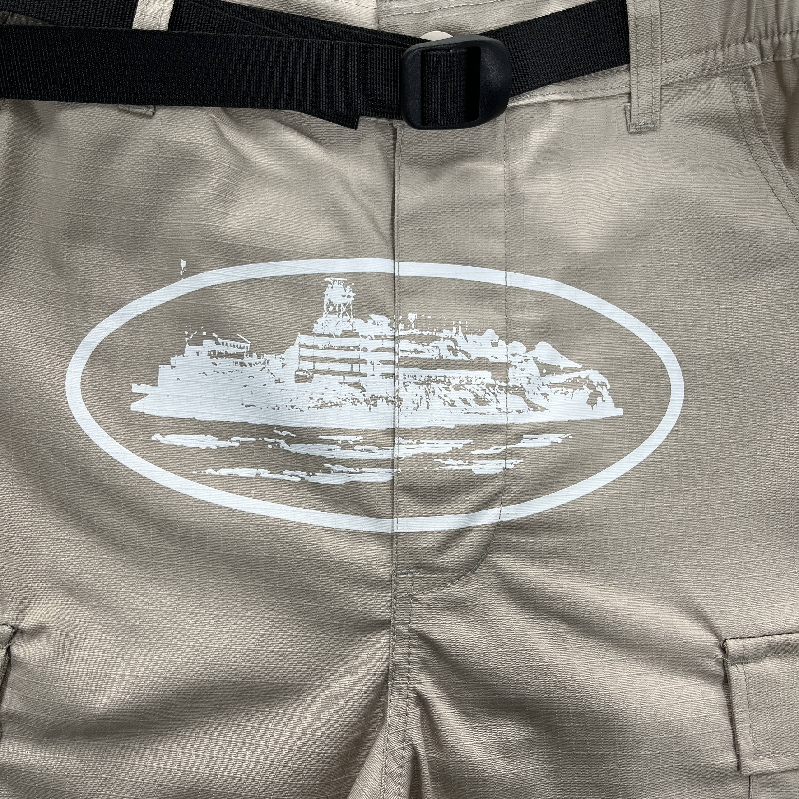 Khaki Cargo Shorts