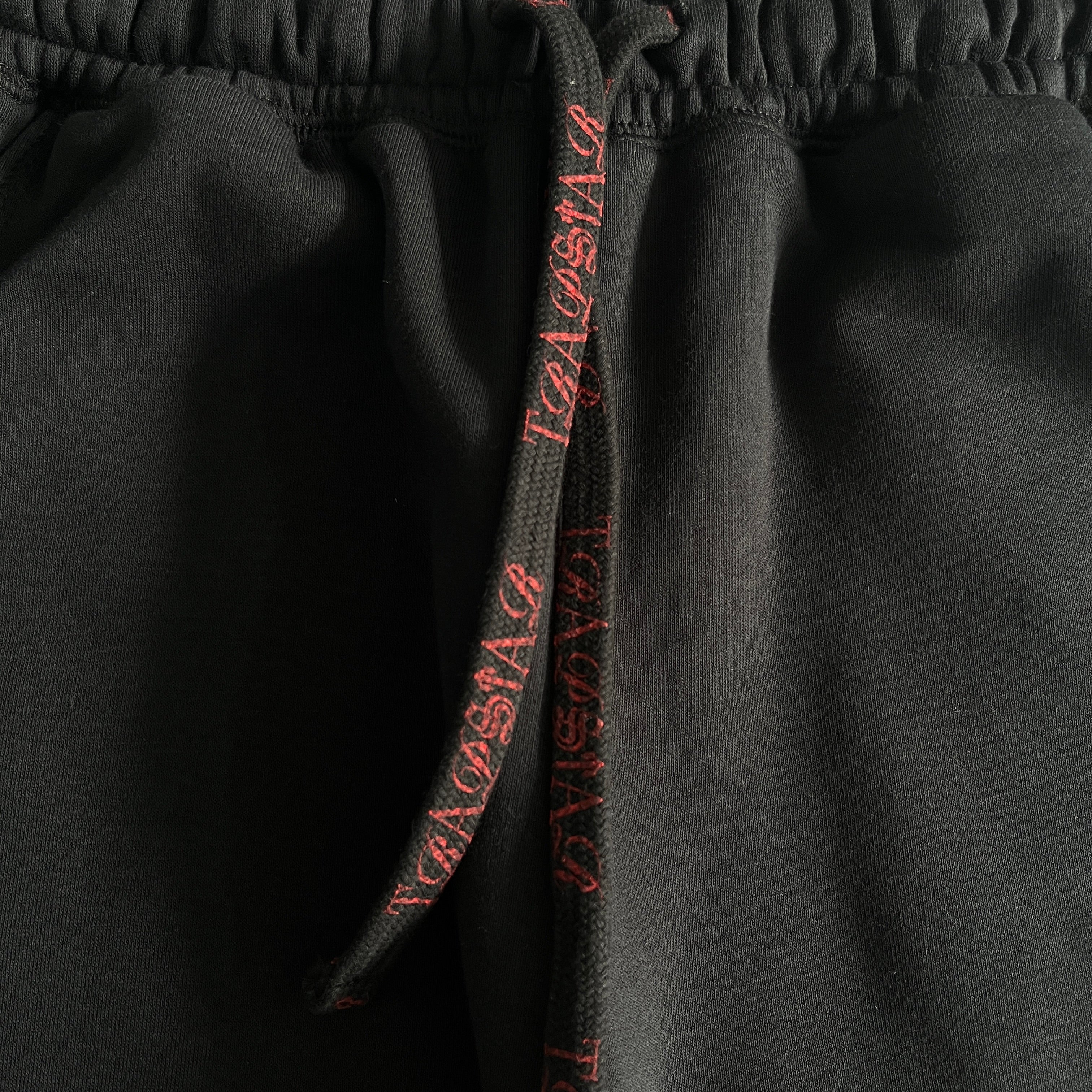 SCRIP ZIP-THOUGH HOODIE TRACKSUIT-BLACK /ZINFANDEL