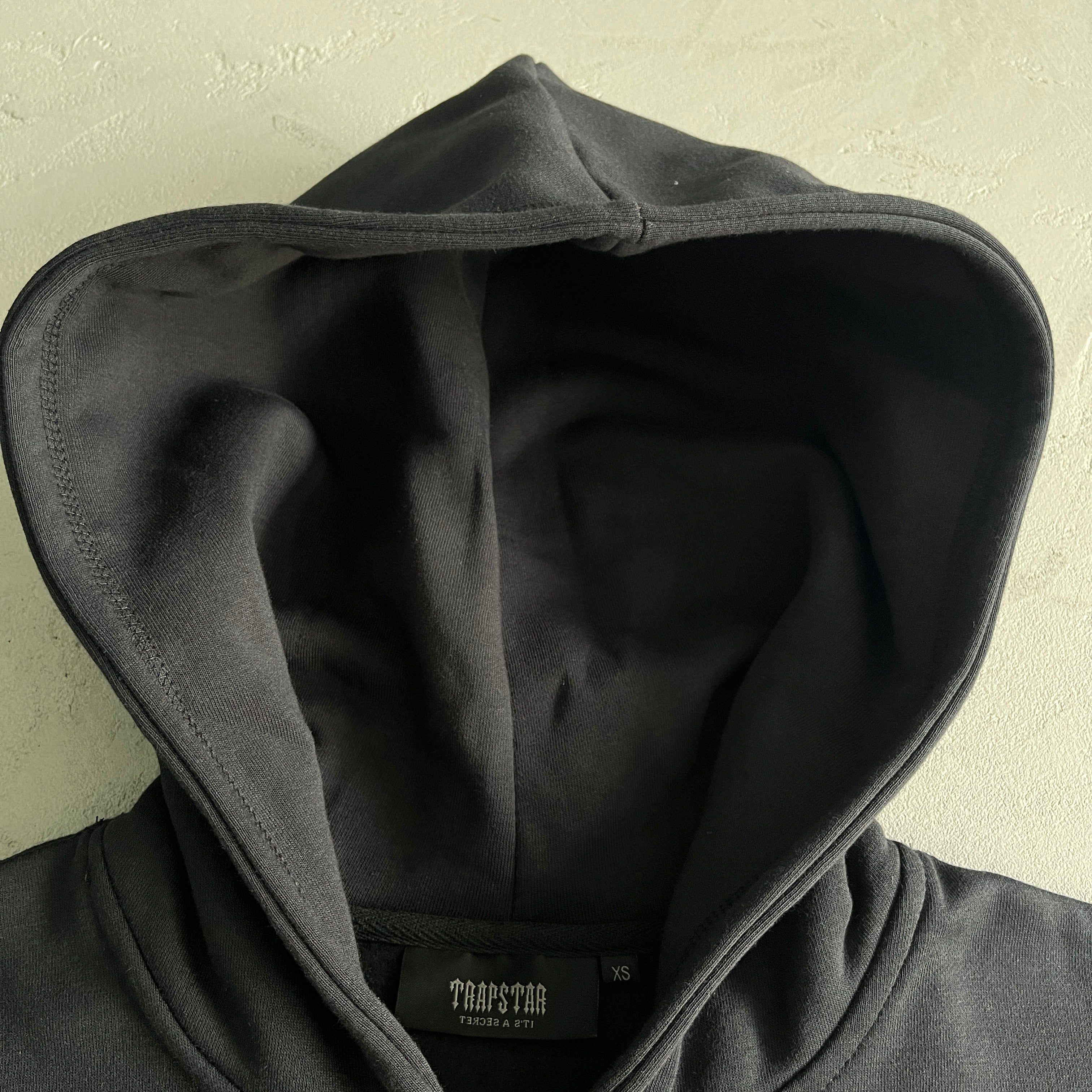 SCRIP ZIP-THOUGH HOODIE TRACKSUIT-BLACK /ZINFANDEL