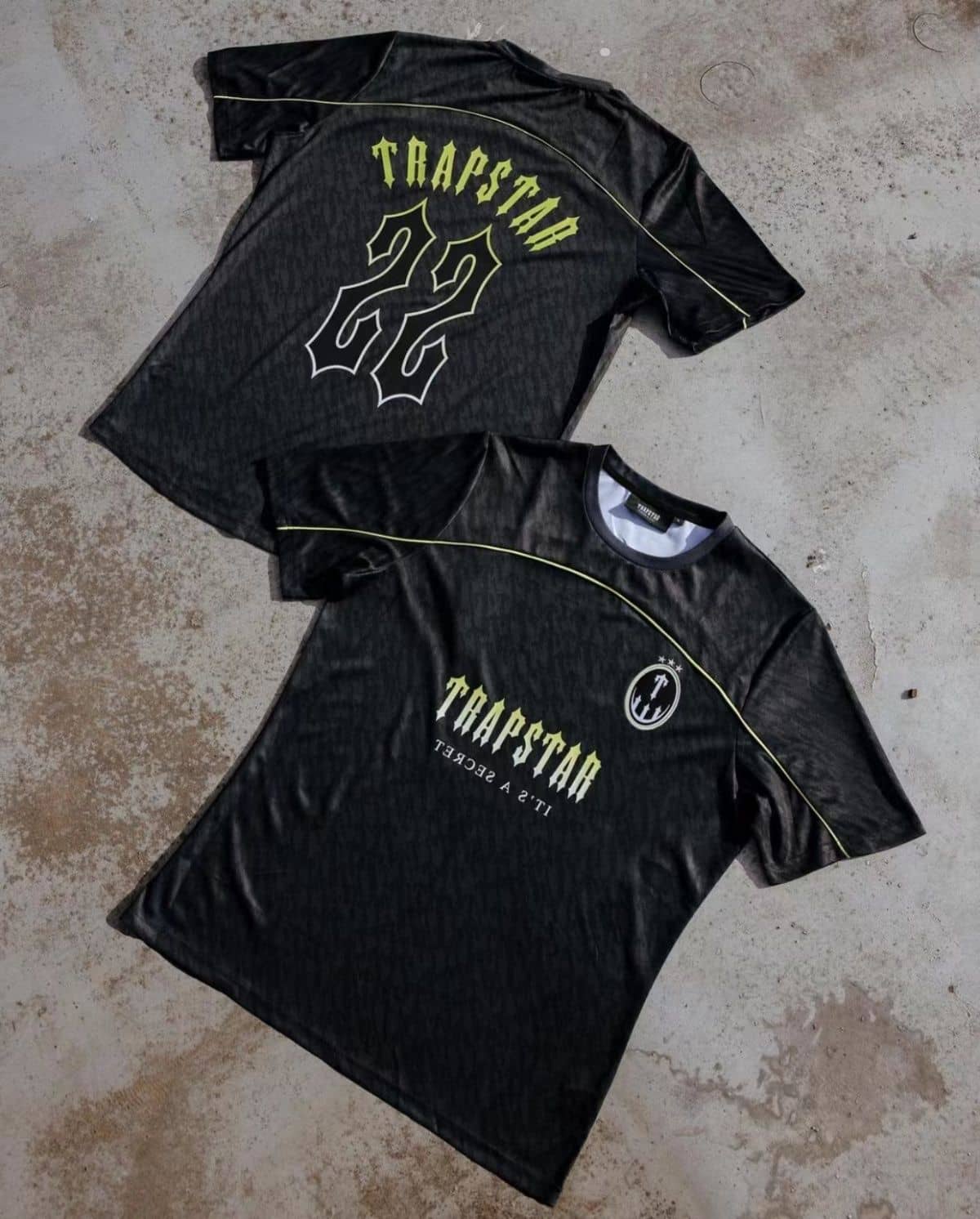 T football jersey-black