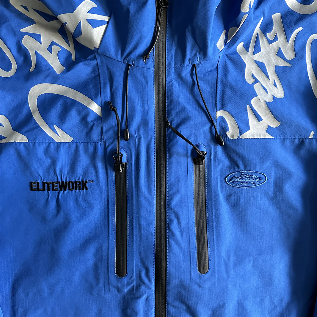 elitework shell jacke-blue