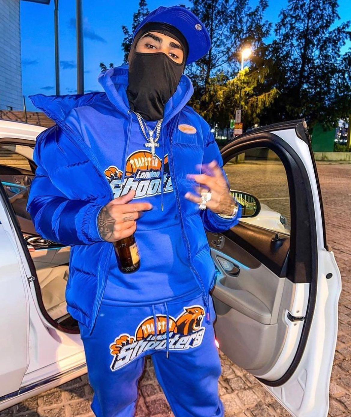 Blue Shooters Hooded Tracksuit