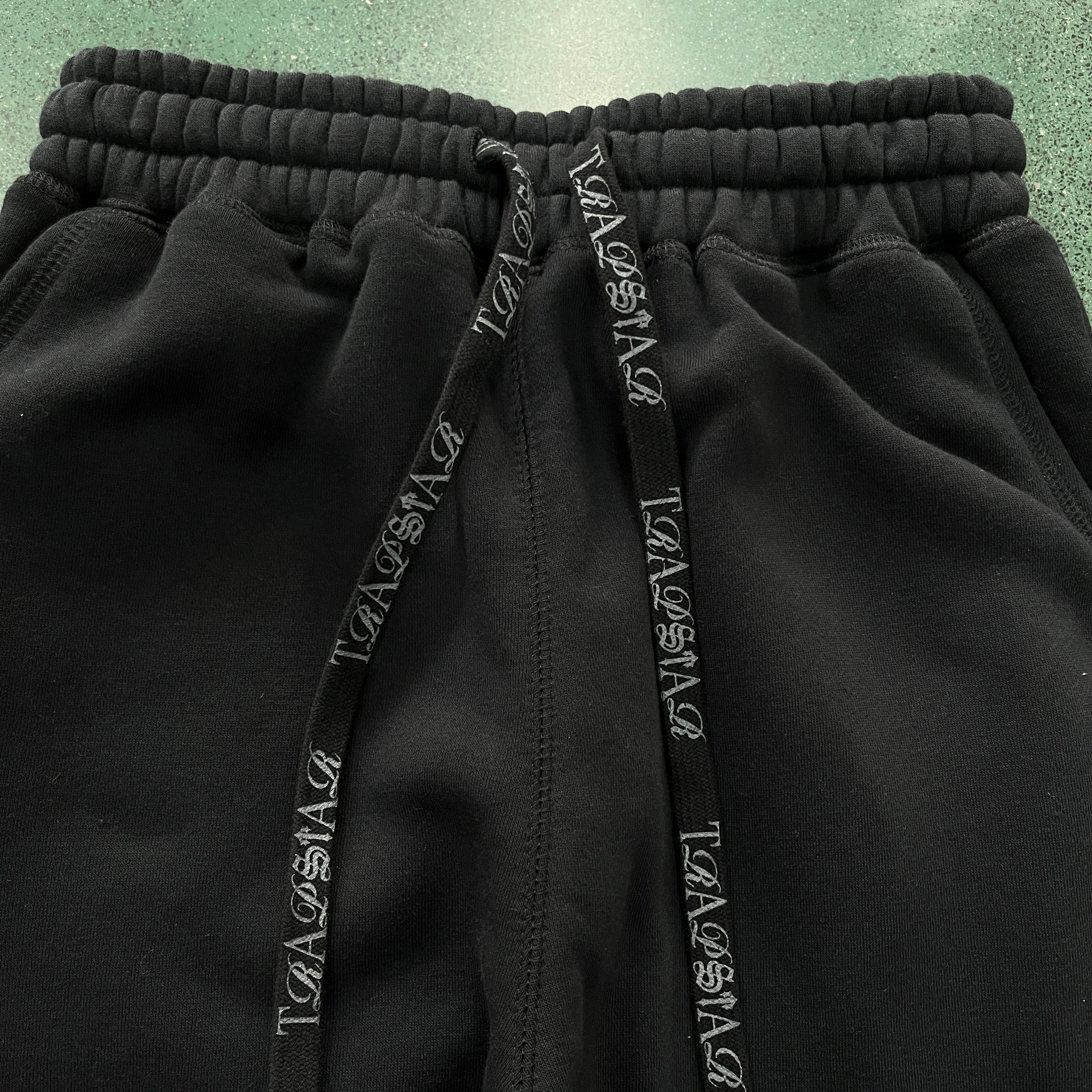 SCRIP ZIP THROUGH TRACKSUIT-BLACK WASHED