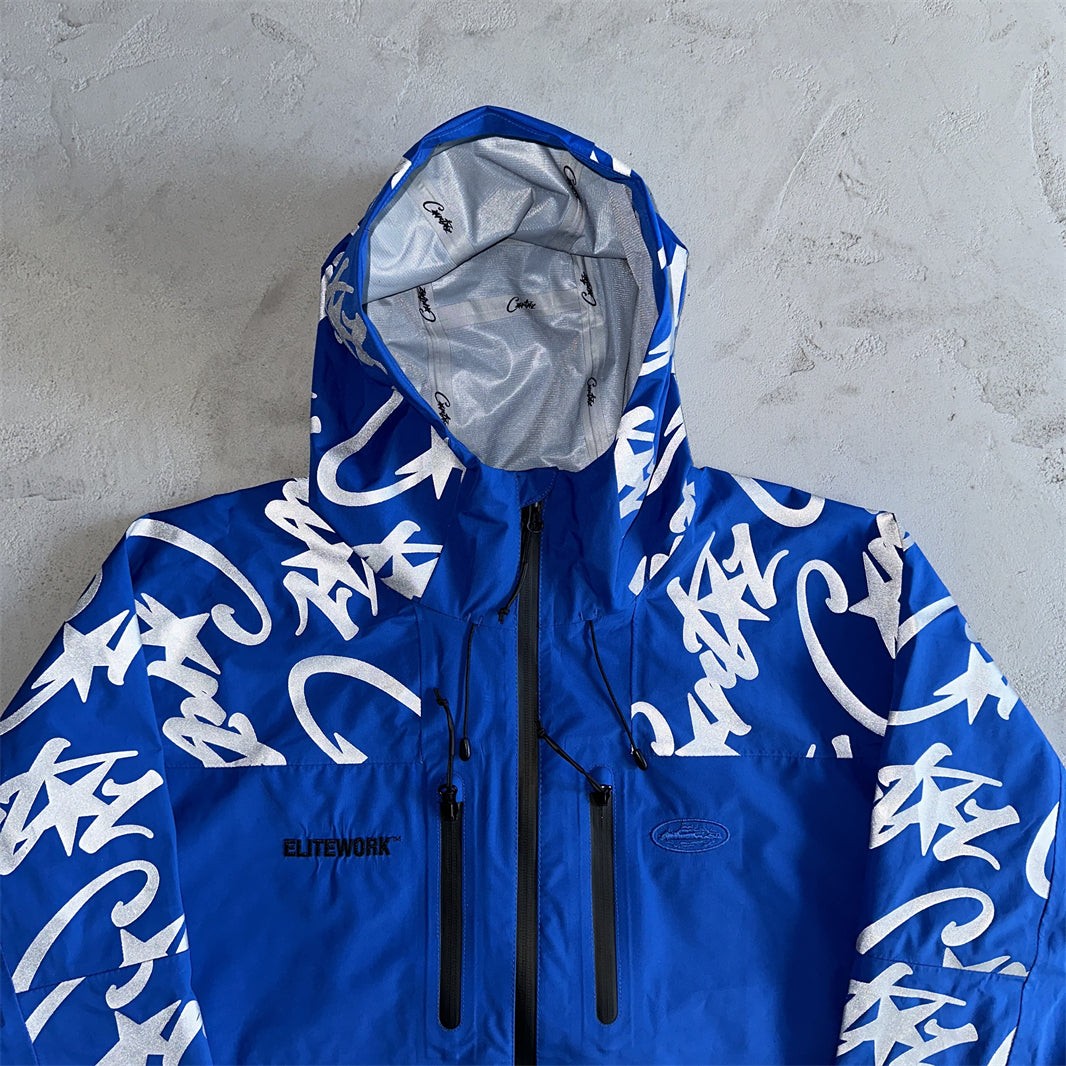 elitework shell jacke-blue