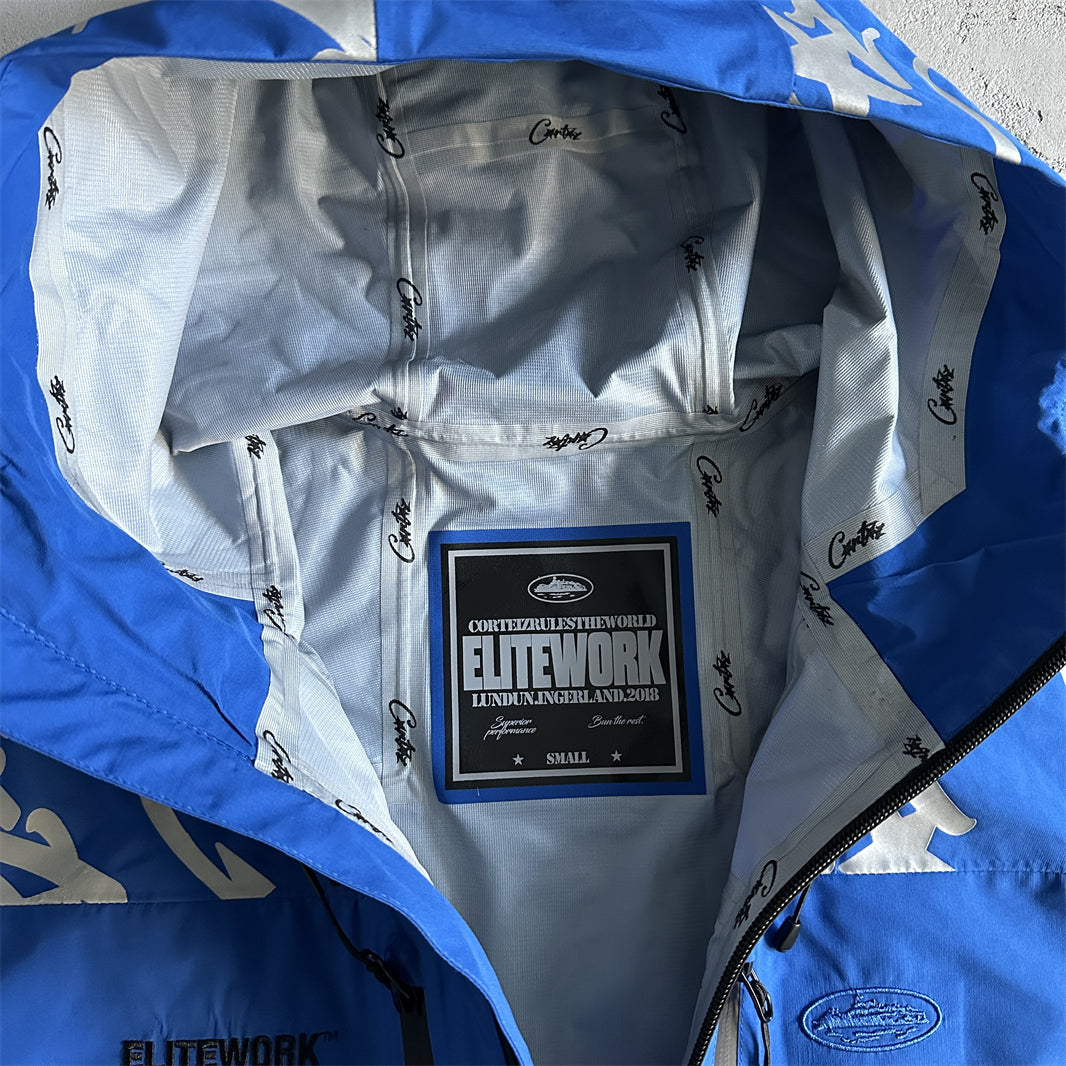 elitework shell jacke-blue