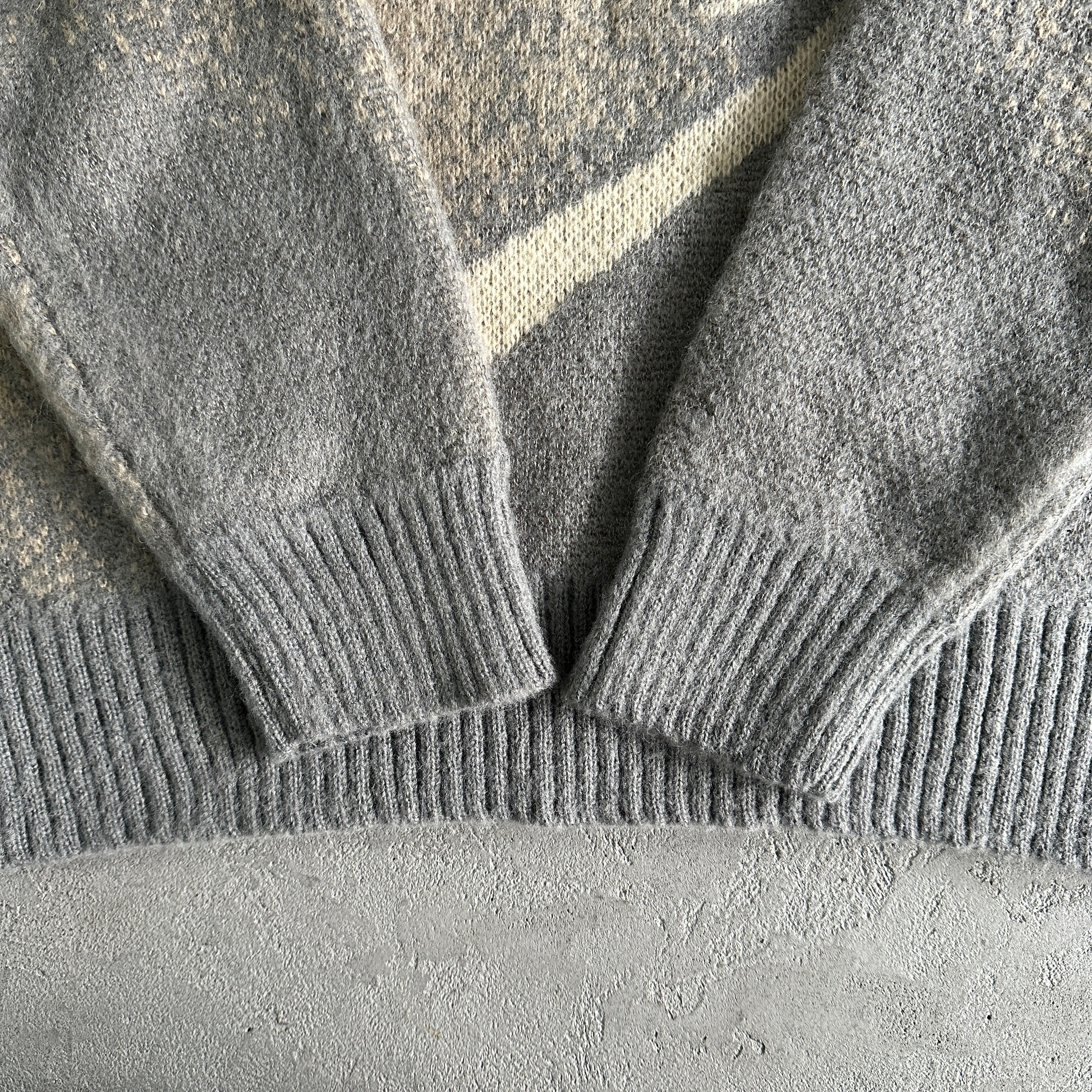 c star mohairknit sweater -grey