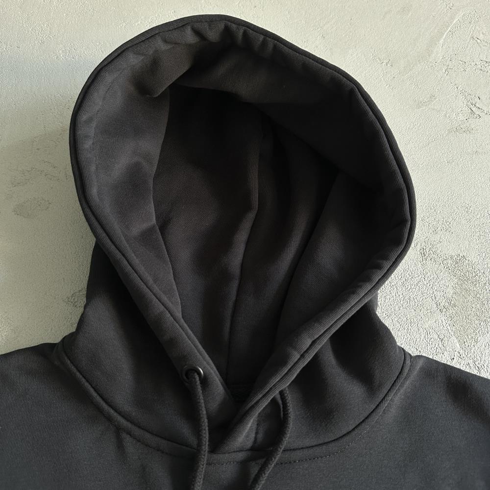 irongate aech chenille hoodie-black/gradient blue