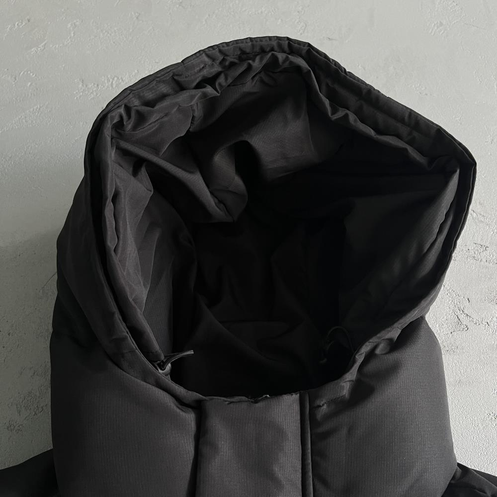 decoded 2022 hooded puffer-blackout edition