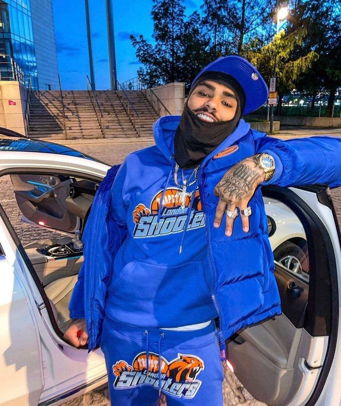 Blue Shooters Hooded Tracksuit