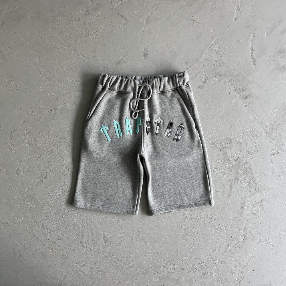 rongate chenille arch short set-greysea blue