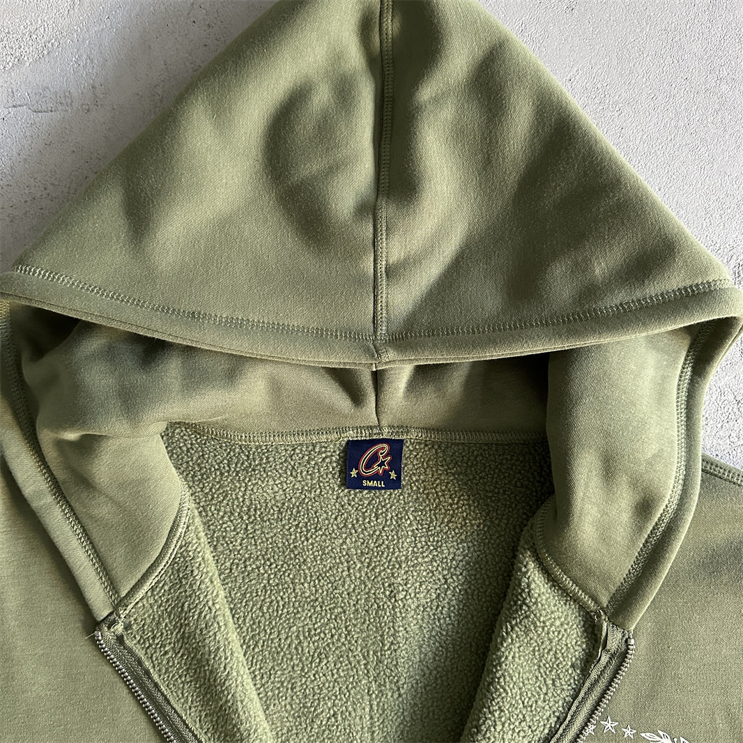 superior royale zip set-Army green