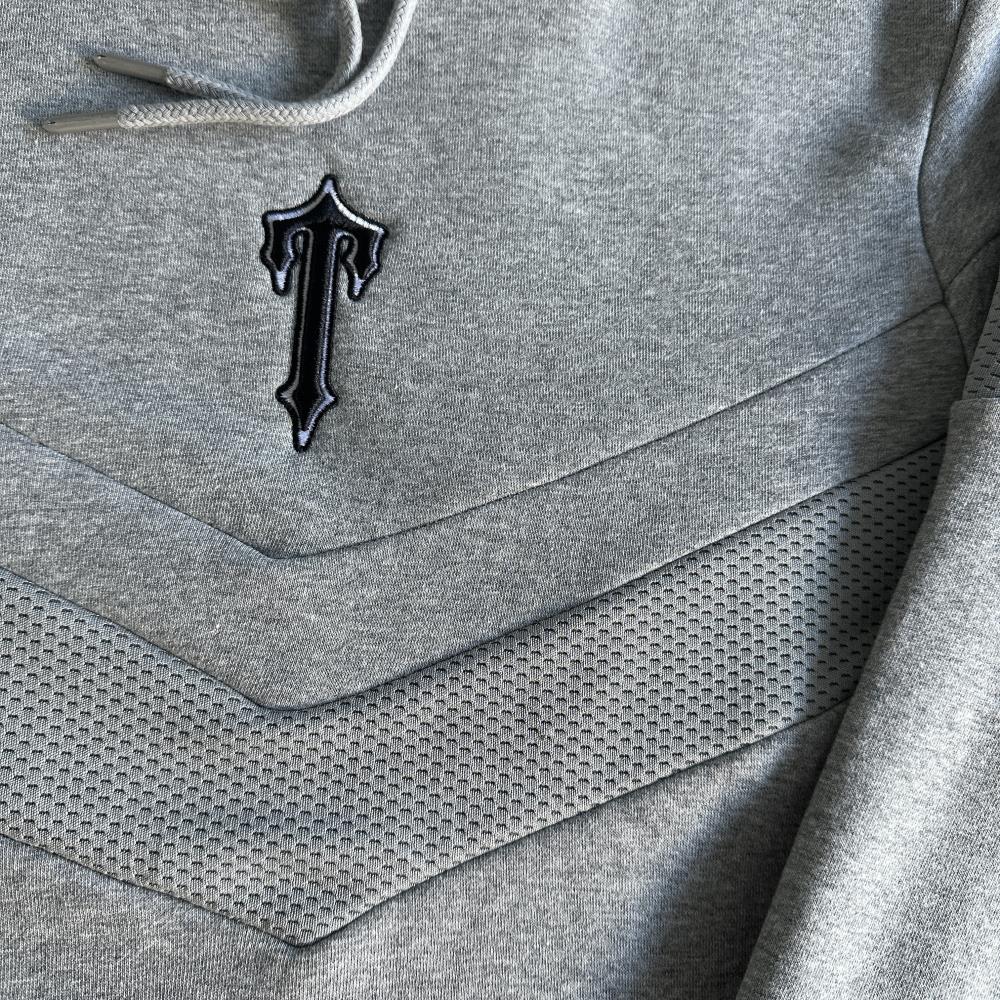 v etripe hoodie tracksuit-grey