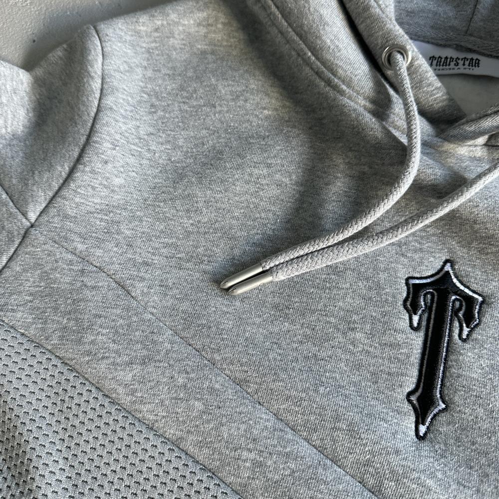 v etripe hoodie tracksuit-grey