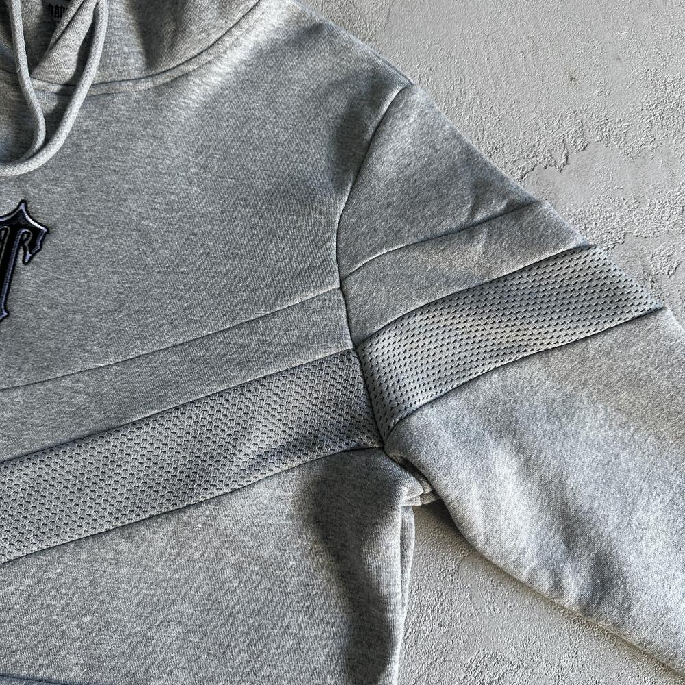 v etripe hoodie tracksuit-grey